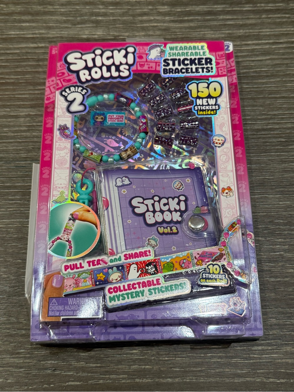 NWT Sticky Rolls Series 2 Purple Sticker Bracelet Kit 150 stickers